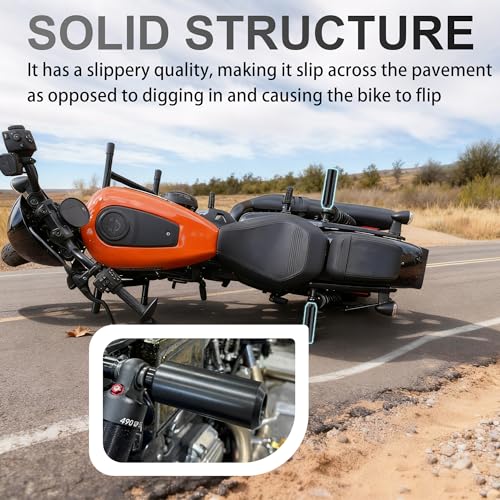 MoKitDora 6" Sportster Upper Shock Mount Guard Frame Sliders Anti Crash Protector for 2004-2022 Harley XL 883 1200 XR1200 Iron Nightster Roadster, Black