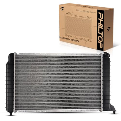 PHILTOP Core Radiator Compatible with 1994-2003 S10 2.2L, 1994-2003 Sonoma 2.2L, 1997-2000 Hombre 2.2L, 1996 Hombre Transmission Oil Cooler Included - size: 1994-2003 S10 2.2L,Sonoma,Hombre