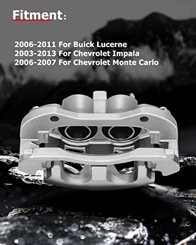 cciyu Front Right Disc Brake Caliper Assembly 18B4989 With Bracket - size: Front Right[18B4989 ]