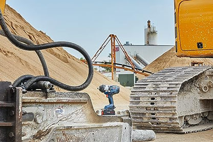 BOSCH GDS18V-740CB14 PROFACTOR™ 18V Connected 1/2 In. Impact Wrench Kit with Friction Ring and (1) CORE18V 8 Ah High Power Battery - style: w/ 18V 8 Ah Battery & Bluetooth Connectivity