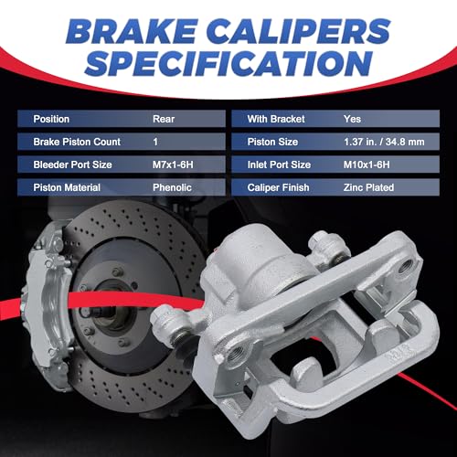 19B2780 19B2781 Rear Disc Brake Calipers Compatible with 2002-2018 Altima - size: Rear 19B2780+19B2781