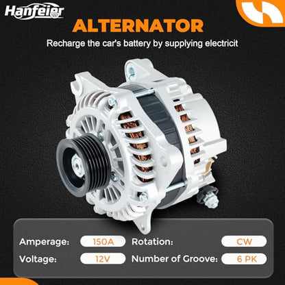 11273N Alternator for Ford Lincoln Mercury Edge Fusion 2007-2014 - size: 11273