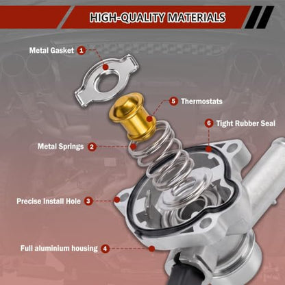902808 Aluminum Engine Coolant Thermostat Housing For Chevy Cruze 2011-2016 - size: 902-808
