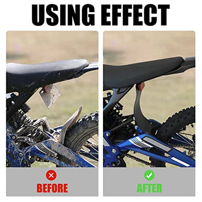 Longer Fender, Upgraded Shock Absorption Mud Guard Mud Flap, Rear Mudguard Dust Cover Protector for Sur Ron Light Bee X/S Segway X160/ X260, Fits Original & Raised Seat - size: Longer