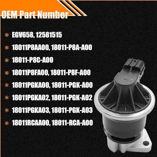 EGV658 EGR Valve for Honda Accord 1998-2011 Pilot 2003-2008 Odyssey 99-2011 - size: EGV658 18011P8AA00