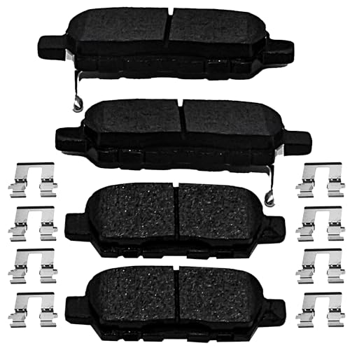 Brake Pads Rear Set Compatible with Juke Altima Maxima Murano Pathfinder Quest Sentra, Suzuki Grand Vitara, Infiniti EX35 EX37i FX35 FX37 M35 QX60 Q50 Rear Brakes Semi-Metallic D905 - style: D905