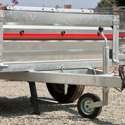 Dumble RV Stabilizer Jacks - 4pk Attachable Telescoping Travel Trailer Jack Stabilizer Stands and Jack Rod, Black,Silver