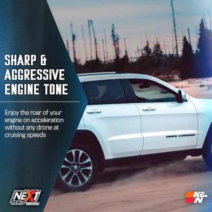 K&N NextGen Aluminum Cold Air Intake System: High-Flow Cotton Filter:2016-2026 Dodge/Jeep Durango/Grand Cherokee WK/Grand Cherokee 70-1572 - style: NextGen Aluminum