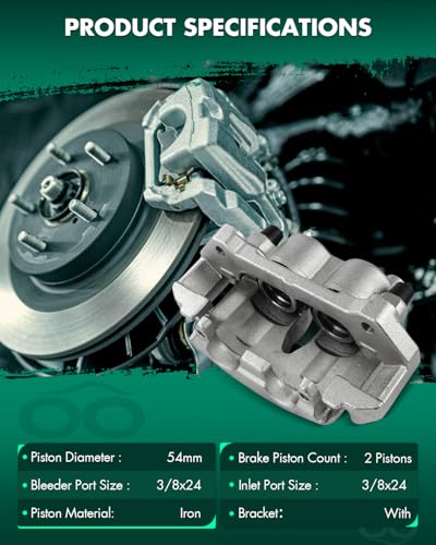 SCITOO Front Left Disc Brake Caliper With Bracket 18B4829 - size: Front Driver[18B4829]