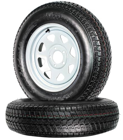 eCustomrim 2-Pack Trailer Tire Rim Assembly 205/75D15 SPECIAL BOLT PATTERN