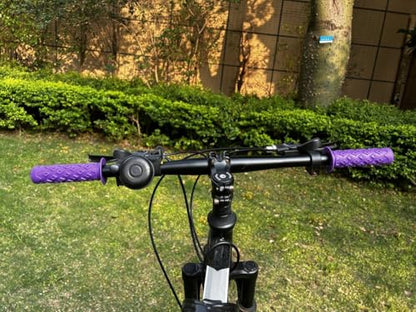 Bike Grips Bicycle Handlebar End Grips Replacement Handle Bar Grips Non-Slip Soft Rubber Protector for Mountain Bike Tricycle Wheel Chair - color: PURPLE