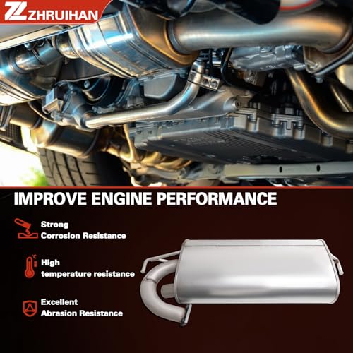 Resonator Exhaust Muffler Direct Compatible with - size: 2019 RVR 2.0L L4