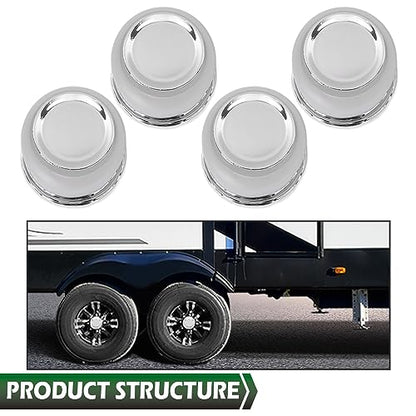GRAND ORANGE Wheel Center Cap Fit 3 1/4", 3.25" Trailer Rims - color: Fit 3.25" Rims Center Bore (4 PCS)