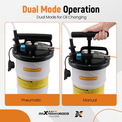 maXpeedingrods 6.5L Pneumatic/Manual Fluid Extractor, Oil Extractor Pump - size: 6.5L,Pneumatic/Manual