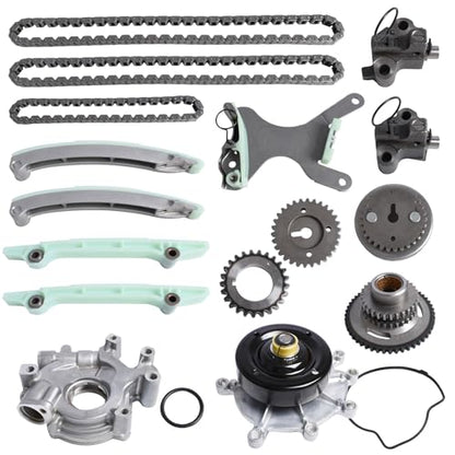 4.7L Timing Chain Kit with Water Pump Oil Pump for 2007-2013 Dodge Dakota, Ram 1500, for Jeep Grand Cherokee, Commander, Chrysler Aspen V8 Engine OE Standard Timing Replacement Part - color: Dodge 4.7L Timing Chain
