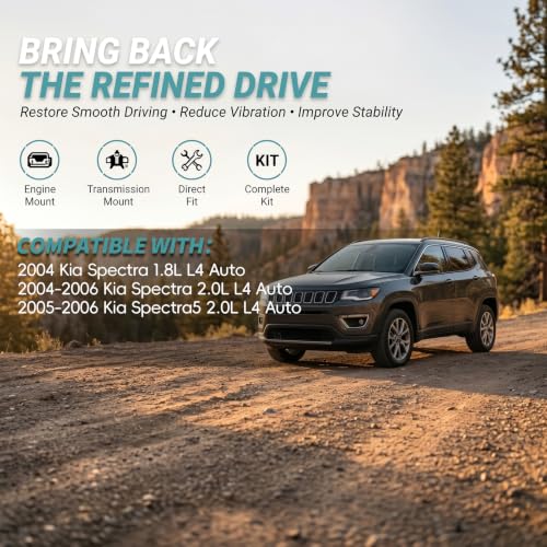 4PCS Engine Motor Transmission Mount Set for 2007-2009 Kia Spectra Spectra5 - size: 2007-2009 Kia