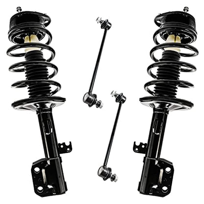 Detroit Axle - 4pc Front Struts Kit for Toyota 2003-2008 Matrix - size: 4QS3701643/Sway Kit