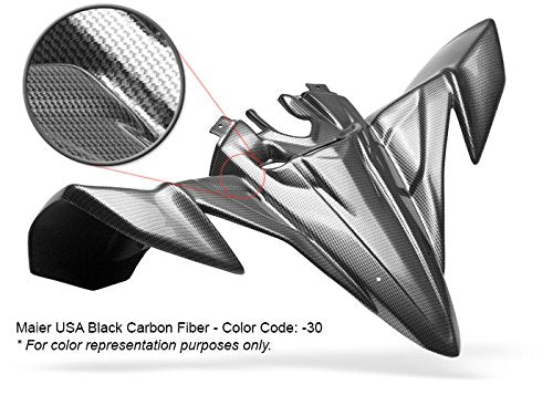 Maier USA Rear Fender Compatible/Replacement for Yamaha YFZ350 Banshee - Black Carbon Fiber - 18957-30 - color: Black Carbon Fiber