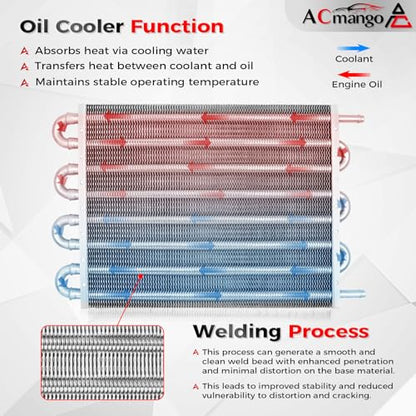 8 Pass Ultra-Cool Tube and Fin Transmission Cooler - color: Silver, size: 8-pass