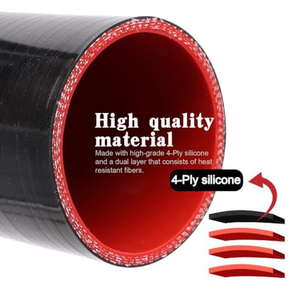 90 Degree Elbow Coupler Silicone Hose 4-Ply ID 2.75-inch(70mm) - size: 2.75 Inch
