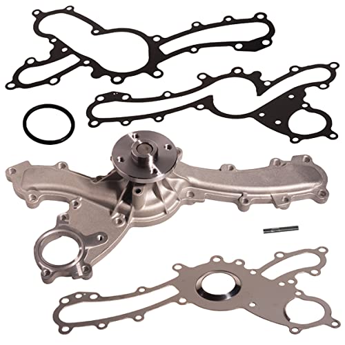 AUQDD AW6047 Water Pump Kit w/Gasket Fit For (V6-3.5L,2GRFE/2GR-FXE) 07-18 Lexus ES350 /07-15 RX350 /10-15 RX450h /05-18 Toyota Avalon /07-17 Camry /08-16 Highlander /06-12 RAV4 /07-16 Sienna Venza - size: AW6047