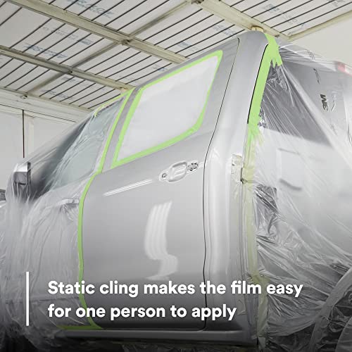 3M Plastic Sheeting 06723, High Density, Tear Resistant, Durable, Easy To Cut, 12 ft x 400 ft - size: 12 ft x 400 ft