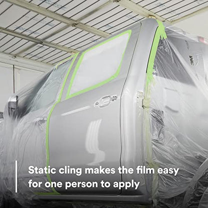 3M Plastic Sheeting 06723, High Density, Tear Resistant, Durable, Easy To Cut, 12 ft x 400 ft - size: 12 ft x 400 ft