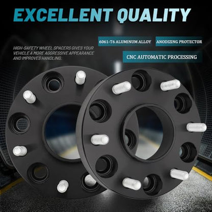 IRONTEK 1.25" Wheel Spacers 6x5.5in Forged Spacers with 77.8mm Hub Bore M12x1.25 Studs Compatible for Nissan 2005-2015 Armada/ 2004-2020 Titan 2004-2010 Infiniti QX56 6x139.7mm to 6x139.7mm 2PCS - color: 6x5.5 inch-1.25 inch-2PCS