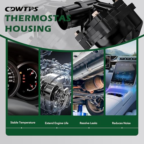CDWTPS Engine Coolant Thermostat Housing Assembly fit for Ford&Mercury - size: 902-860