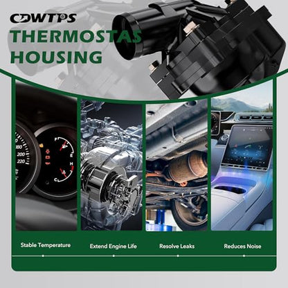 CDWTPS Engine Coolant Thermostat Housing Assembly fit for Ford&Mercury - size: 902-860