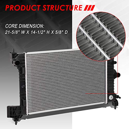 Auto Dynasty 13247 Radiator for 2012-2018 Chevy Sonic 1.8L - color: 12-18 Chevy Sonic 1.8L