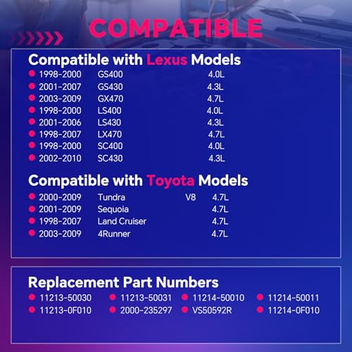 Valve Cover Gasket Set for Toyota 4Runner 4.7L 2003-2009 - size: VS50592R