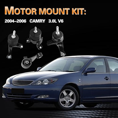 Engine Mount and Transmission Mount kit for 2004-2006 Camry 3.0L - size: 2004-2006 Camry 3.0L