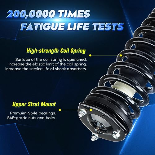 Front Strut Assembly & Sway Bar Links for 2006-2009 Ford Fusion 3L Mercury Milan Shock Absorbers Replace172261 4PCS - size: Front (06-09 FUSION/MKZ/MILAN)
