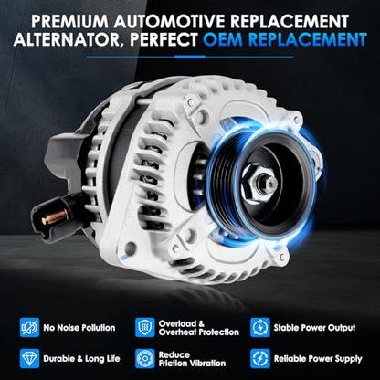 Car Alternator 11099 130A Fit for Honda Pilot Odyssey - size: #11099, 11150 Alternator