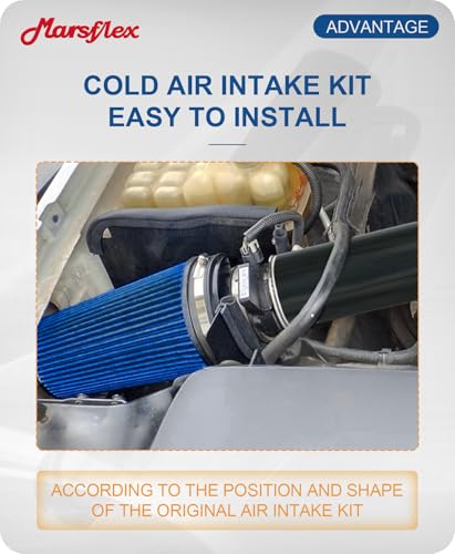 Marsflex Cold Air Intake Kit & Air Filter Fit for 1999.5-2003 Ford F250