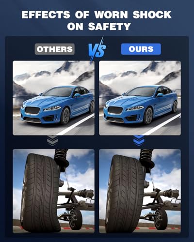 ECCPP Complete Struts Assembly Front Rear for Dodge Avenger 2008-2014 - size: Front and Rear Complete Struts