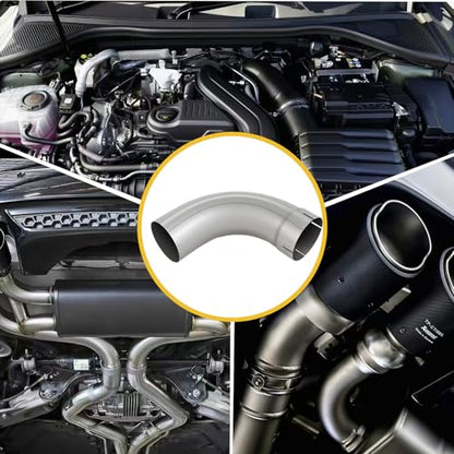 Exhaust 90 Degree Tube 5" OD,12" each side length - size: 5INCH12length