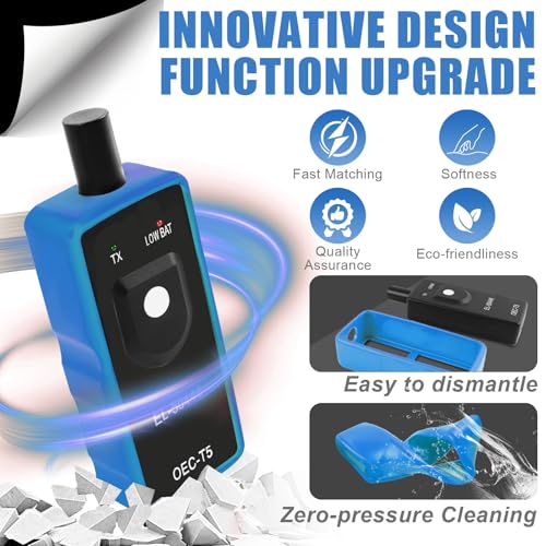 EL-50448 TPMS Relearn Tool with Battery, FIRSTOOL OEC-T5 TPMS Reset Tool TPMS Tire Sensor for GM, Auto TPMS Programming Tool, Tire Pressure Sensor Programming Tool for GM/Buick/Chevy Series Vehicles