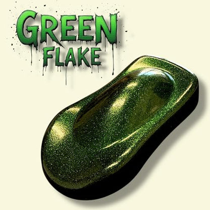 LiME LiNE Green Metal Flake Midcoat Automotive Grade Sparkle Spray Paint - No Equipment Needed - Finish with 2K Clearcoat - color: Green