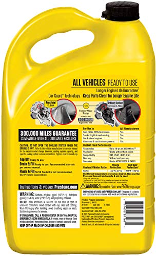 Prestone AF2100-6PK Extended Life 50/50 Antifreeze - 1 Gallon, (Pack of 6)