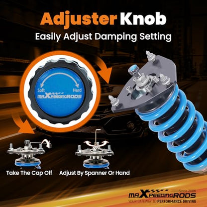 maXpeedingrods Coilover for Subaru Impreza WRX 2000-2007, Forester 03-08 - size: Forester 2003-2008