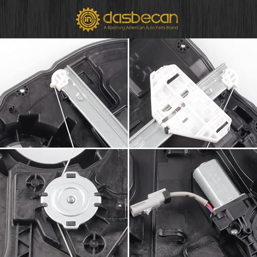 Dasbecan Rear Left Window Regulator with Motor Compatible with Ram 1500