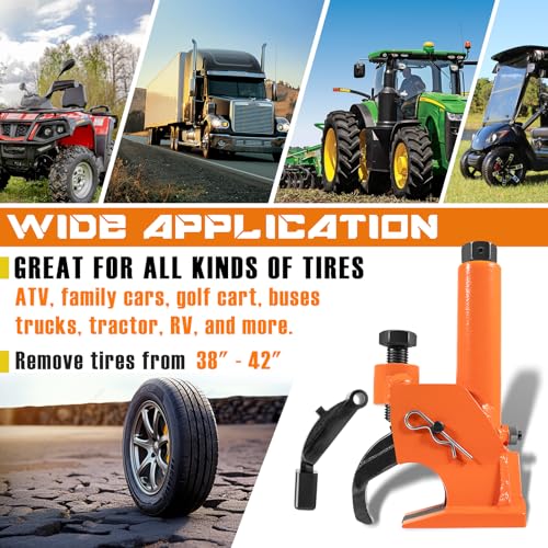 Camoo Manual Tire Bead Breaker, 38"-42" Tires Changer Tool with Rubber Pad