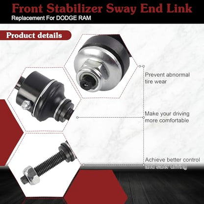 K7400 Sway Bar Link - Stop Clunking & Restore Heavy-Duty Stability - color: 2*K7400, size: Sway Bar Link