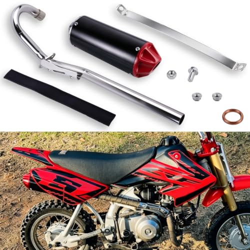 FLYPIG 28mm Dirt Bike Exhaust Muffler Pipe Silencer for XR50 CRF50 50cc