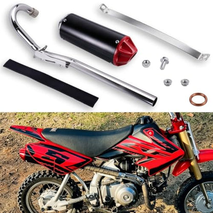 FLYPIG 28mm Dirt Bike Exhaust Muffler Pipe Silencer for XR50 CRF50 50cc