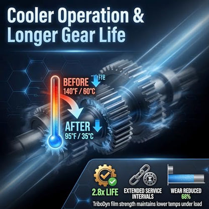 75W-90 Limited Slip Gear Oil with Friction Modifier - 1 Quart - color: 75W-90, size: 1 Quart