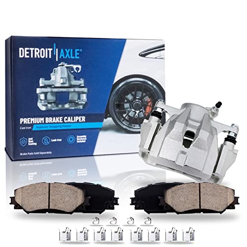 Detroit Axle - Front Driver Side Disc Brake Caliper Brake Pads Replacement - size: 3BP3701014/Kit