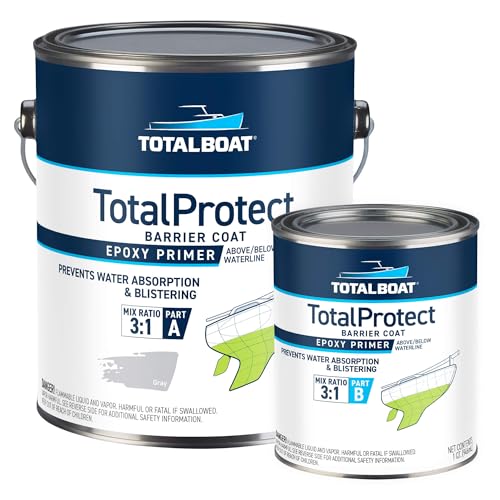 TotalBoat TotalProtect Marine Barrier Coat Epoxy Primer - Gray Gallon - color: Gray, size: 128 Fl Oz (Pack of 1)